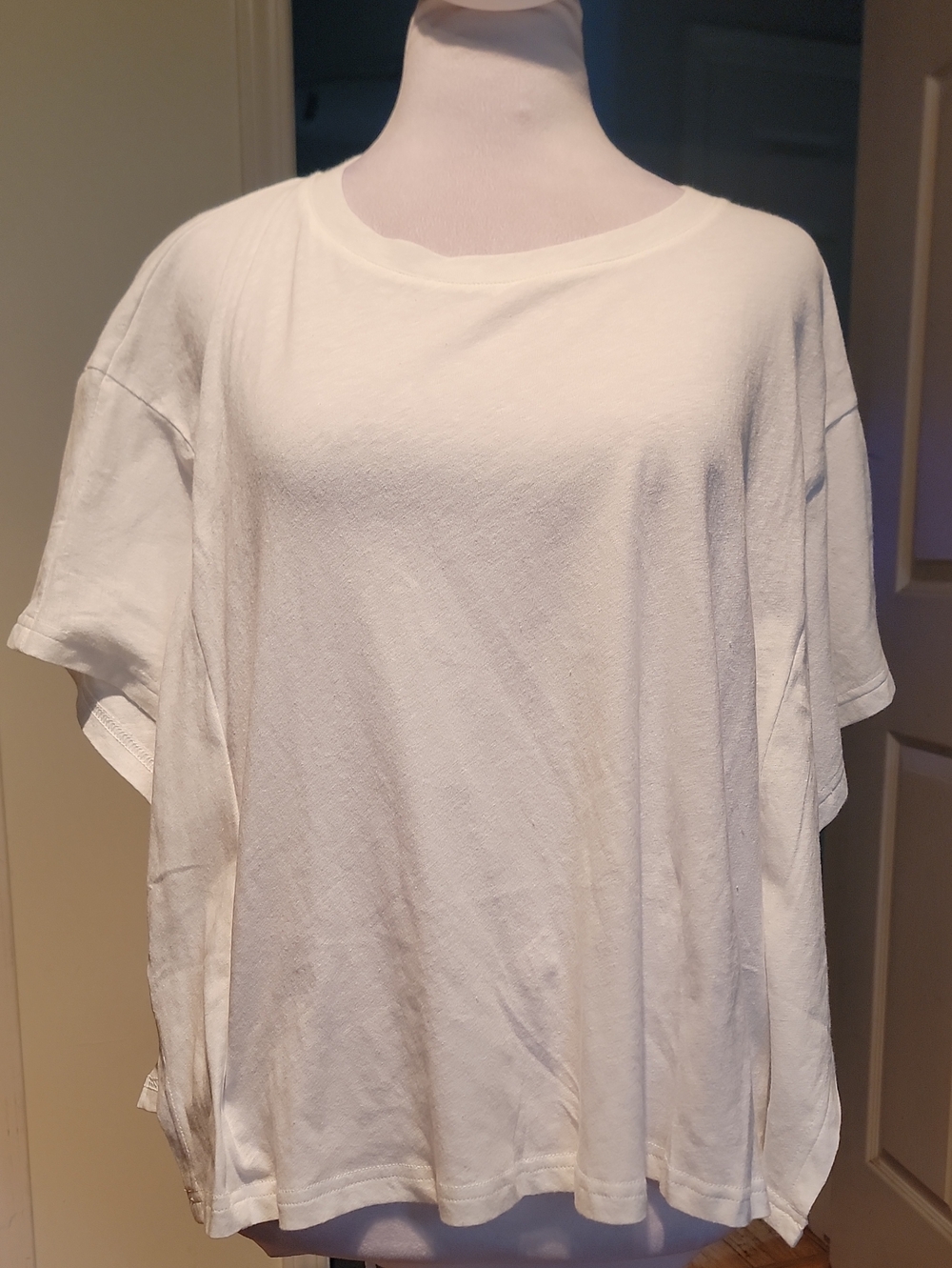 FRNCH White Women's Relaxed Crewneck Top